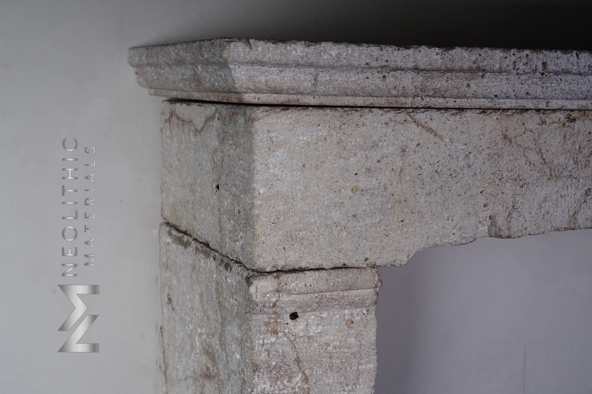 Reclaimed Limestone Mantel - Image 5